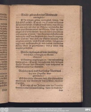 Waserley weise wird das heilige Abendmal bey den Papisten misgebraucht?