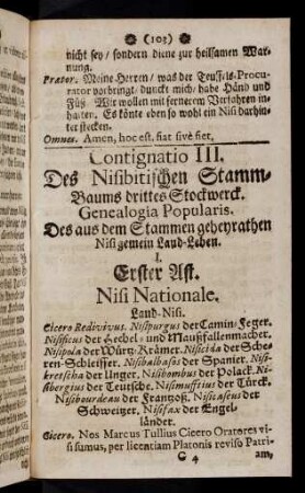 103-109, I. Erster Ast