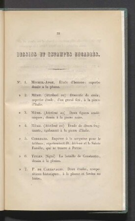 Dessins et estampes encadrés