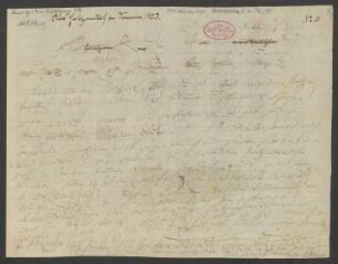 Brief an Anton Schindler : o.D. [Juli 1823]
