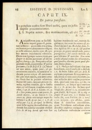 Caput IX. De patria potestate
