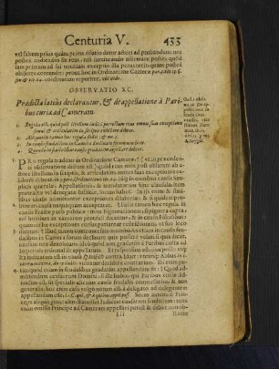 Observatio XC. Praedicta latiùs declarantur, et de appellatione à Paribus curiae ad Cameram.