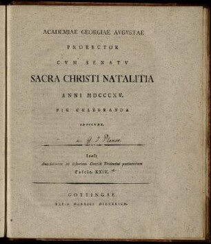 24[,1]: Anecdotorum ad historiam Concilii Tridentini pertinentium. Fascic. XXIV