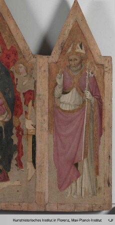Thronende Madonna, umgeben von den Heiligen Augustinus und Verecundus von Verona : Rechte Seitentafel: Heiliger Augustinus