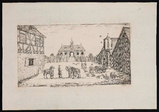 Maÿach. ein Stund von Nürnb. 1708. - Herrensitz Maiach, Nürnberg-Eibach