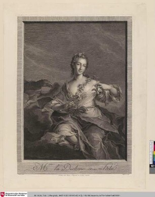 Mme La Duchesse de xxx en Hebé; [Louise Henriette Duchesse d'Orléans]