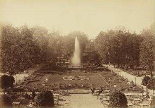 Flora in Charlottenburg, Blick nach der großen Fontäne