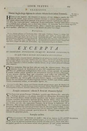 CLXXXIX. Exemplar ejusdem.