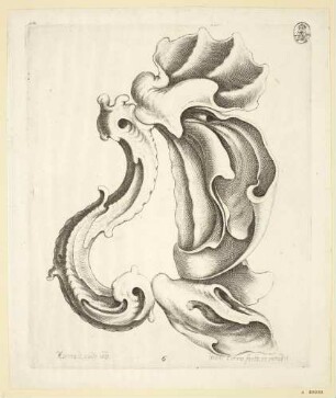 Entwurf eines Türklopfers, Blatt 6 aus der Serie "Verscheide Snakeryen"