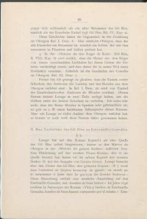 II. Das Verhältnis des Gil Blas zu Estevanillo Gonzalez.
