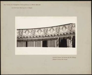 Schauspielhaus, Berlin Umbau: Zuschauerraum, Brüstung 2. Rang