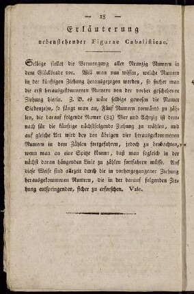 Erläuterung nebenstehender Figurae Cabalisticae.