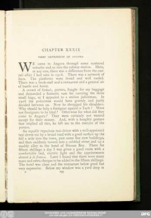 Chapter XXXIX First Impression Of Angora