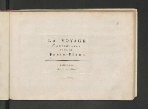 La voyage : contredance pour le forte-piano