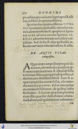 De aquis vitae compositis.