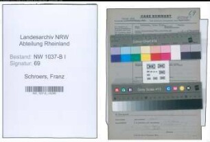Entnazifizierung Franz Schroers , geb. 00.00.0000 (Amtsgerichtsrat)