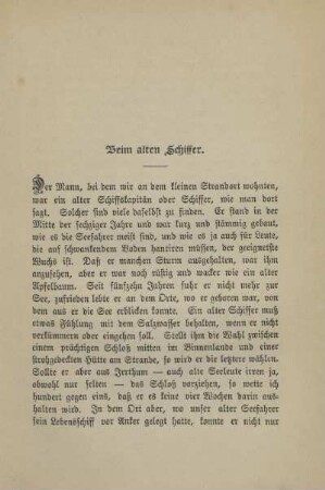 Beim alten Schiffer