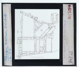 München, Residenz : Grundriss (Zustand 16.-18. Jh.)