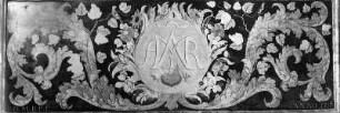 Nördlicher Seitenaltar : Nördlicher Seitenaltar (1712/1717; D. Zimmermann). Altartisch. Biberbach Kreis Augsburg, Pfarr- und Wallfahrtskirche Sankt Jakobus der Ältere und Laurentius