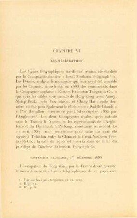 Chapitre VI. Les télégraphes