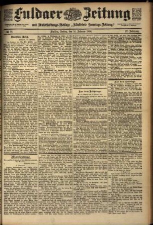 Ausgabe vom Freitag, den 16. Februar 1900.