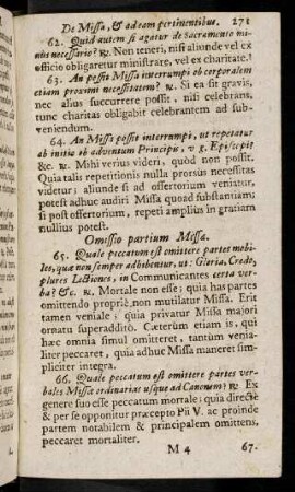 271-284, Omissio partium in Missa. - Mutatio ritus in Missa.