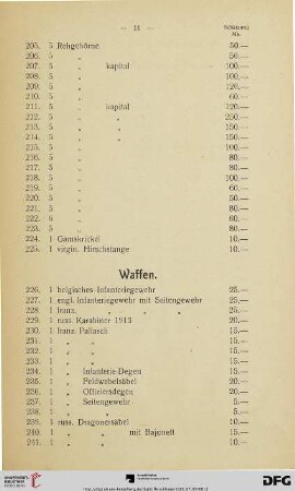 Waffen (Nr. 226-368)
