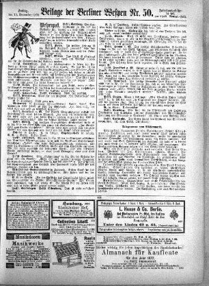 Beilage der Berliner Wespen Nr. 50