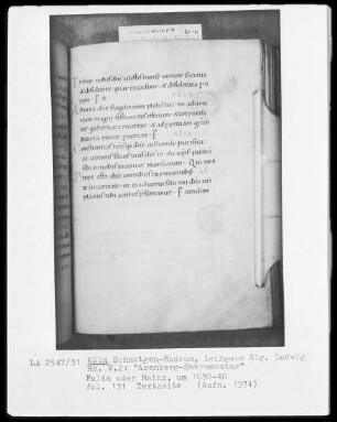 Arenberg-Sakramentar — Textseite, Folio 131