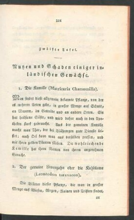 Zwoelfte Tafel. Nutzen und Schaden einiger inlaendischen Gewaechse.