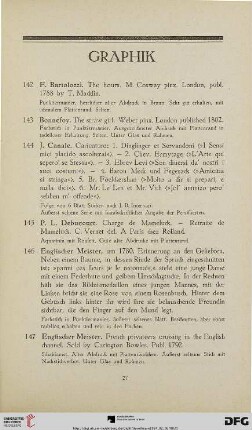 Graphik (Nr. 142-164)
