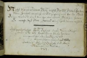 Gottfried Günther Daniel. Göttingen, Dezember 1752.