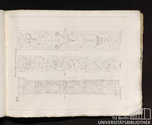 V. Dans l'Eglise de Ste. Me. du Peuple. Fig. 1, Fig. 2, Fig. 3. Dessiné par Pesenti, Supplement, Gravé par Narducci.