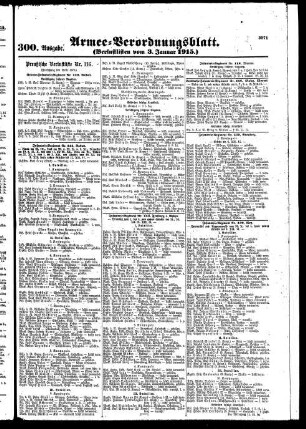 300.Ausgabe. Sonntag, 3. Januar 1915