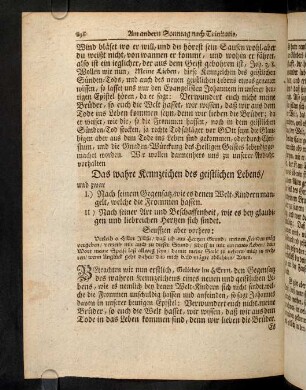 696-701, I. Betrachten wir nun erstlich, Geliebte im Herrn ...