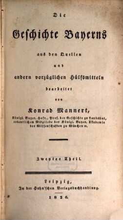 Die Geschichte Bayerns, 2