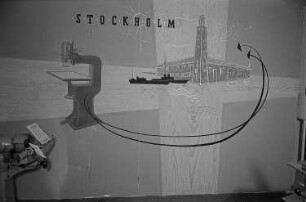 Wandgestaltung eines Messestandes "Stockholm"