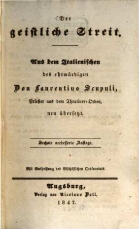 Der geistliche Streit