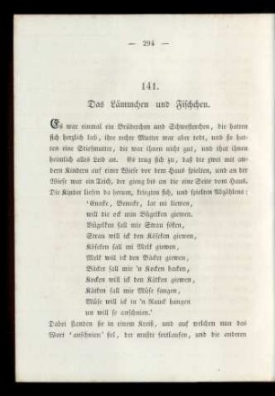 141. Das Lämmchen und Fischchen.