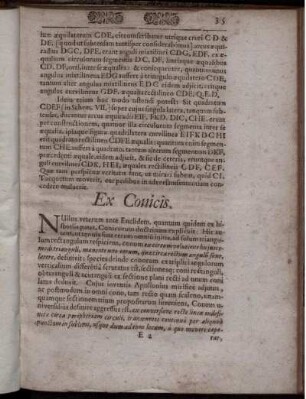 Ex Conicis. Ex Cosmica. Ex Astronomica Sphaerica.