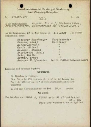 Raaf, August