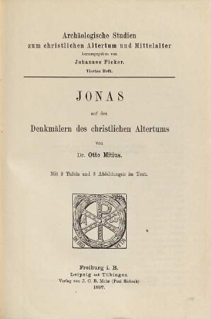 Jonas auf den Denkmälern des christlichen Altertums