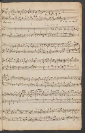 Kanzonen; org; d-Moll; BWV 588