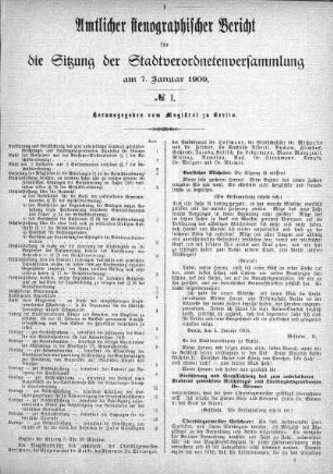 No. 1, 07.01.1909