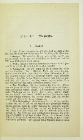 Erster Teil. Geographie