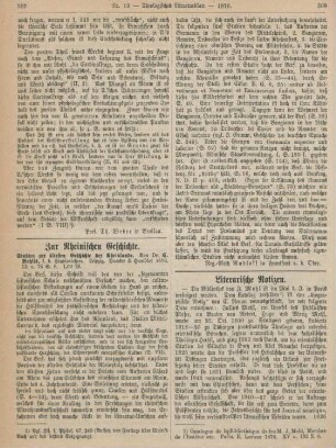 307-308 Zur Rheinischen Geschichte