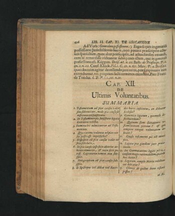 Cap. XII. De Ultimis Voluntatibus.