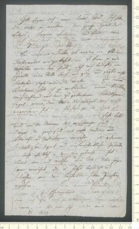 Brief von Adelbert von Chamisso an Antonie von Chamisso