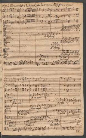 Sesostri re d'Egitto. Auszüge. Arr; V (6), orch