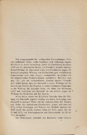Beiträge zur chemischen Nervenreizung und zur Wirkung der Salze